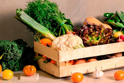 Box of Organic fruits & vegetables (10kg)